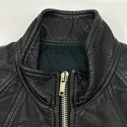 Rick Owens リックオウエンス RU6767 L/G ブラック ラムレザー シングルライダースジャケット ジャケット