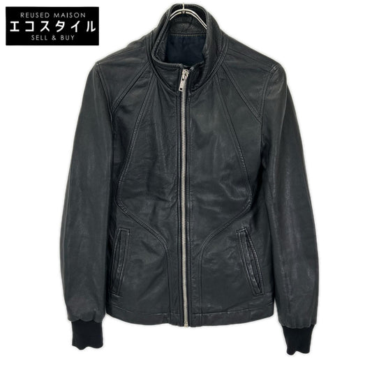 Rick Owens リックオウエンス RU6767 L/G ブラック ラムレザー シングルライダースジャケット ジャケット