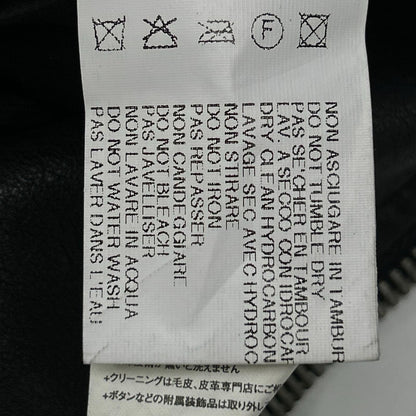 Rick Owens リックオウエンス RU6767 L/G ブラック ラムレザー シングルライダースジャケット ジャケット