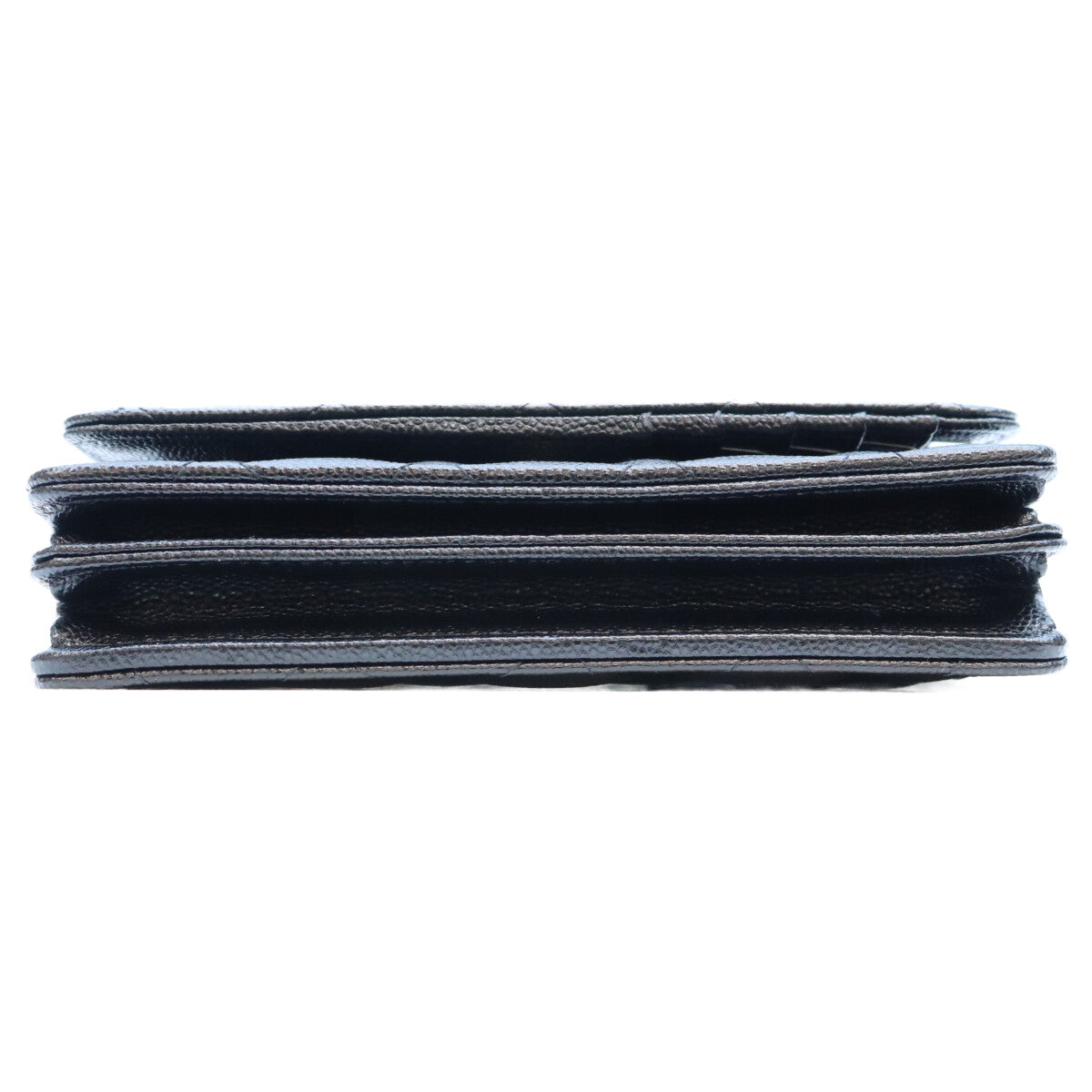 CHANEL シャネル 21年 30番 AP1649 黒 キャビア G金具 ミニチェーンウォレット ショルダーバッグ