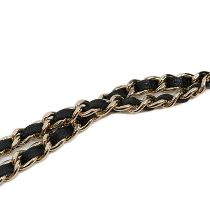 CHANEL シャネル 21年 30番 AP1649 黒 キャビア G金具 ミニチェーンウォレット ショルダーバッグ