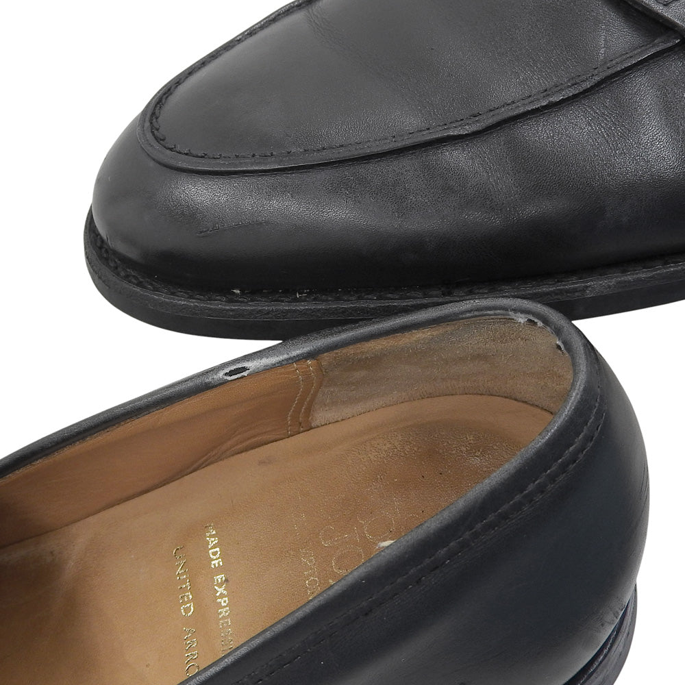 Crockett&Jones クロケット＆ジョーンズ ROSEMOUNT コインローファー シューズ メンズ ブラック 8E シューズ
