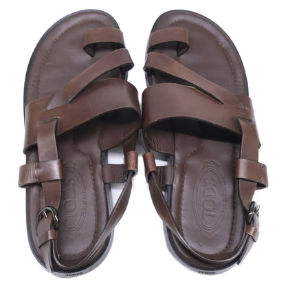 TOD'S トッズ レザー ストラップ フラット サンダル シューズ