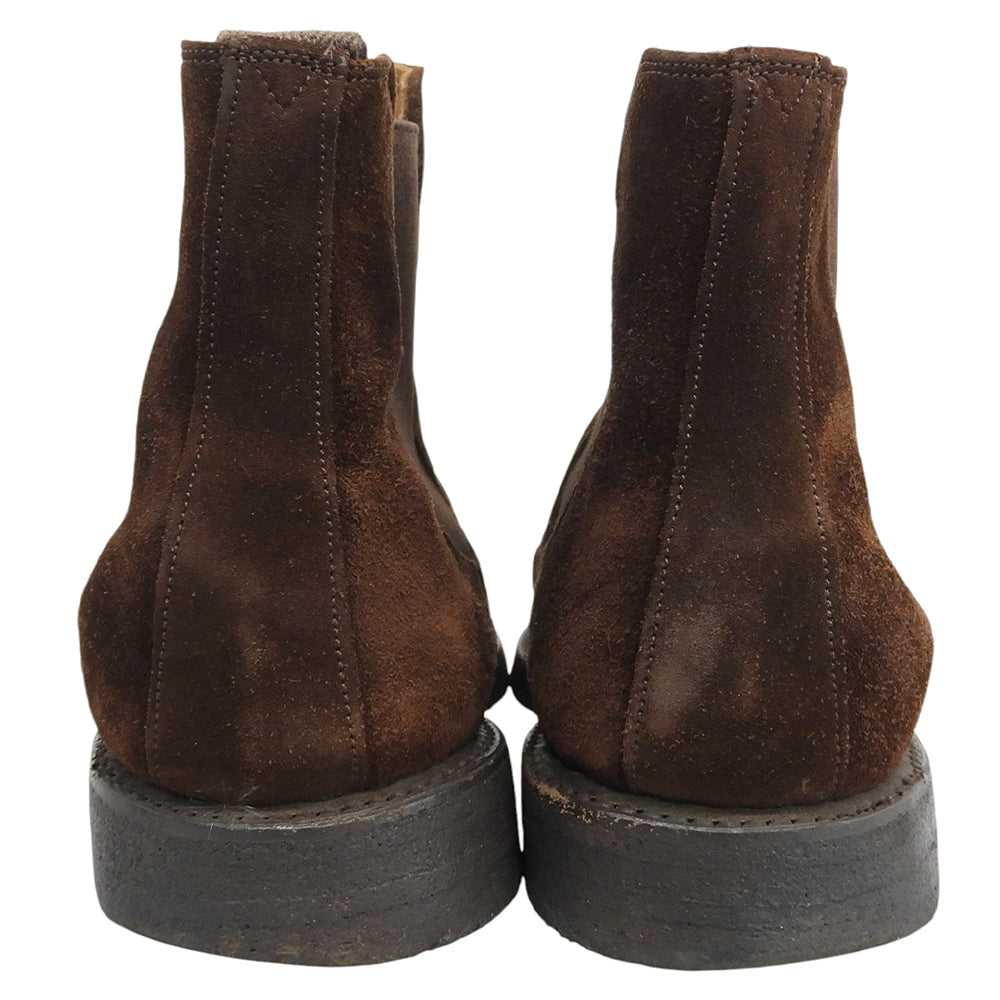 CHEANEY チーニー REGENT スエード ウイングチップ サイドゴアブーツ シューズ メンズ ブラウン 8 1/2 シューズ