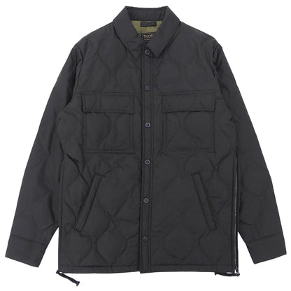 TAION タイオン 美品 ミリタリー CPOシャツジャケット ダウン ジャケット メンズ ブラック S TAION-109CPOSHML-1 ジャケット