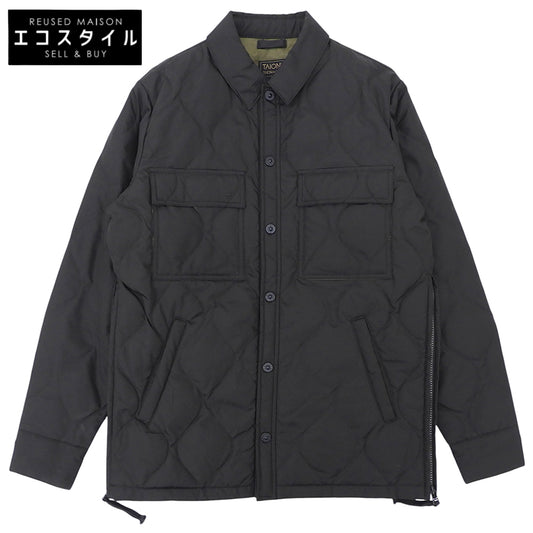 TAION タイオン 美品 ミリタリー CPOシャツジャケット ダウン ジャケット メンズ ブラック S TAION-109CPOSHML-1 ジャケット