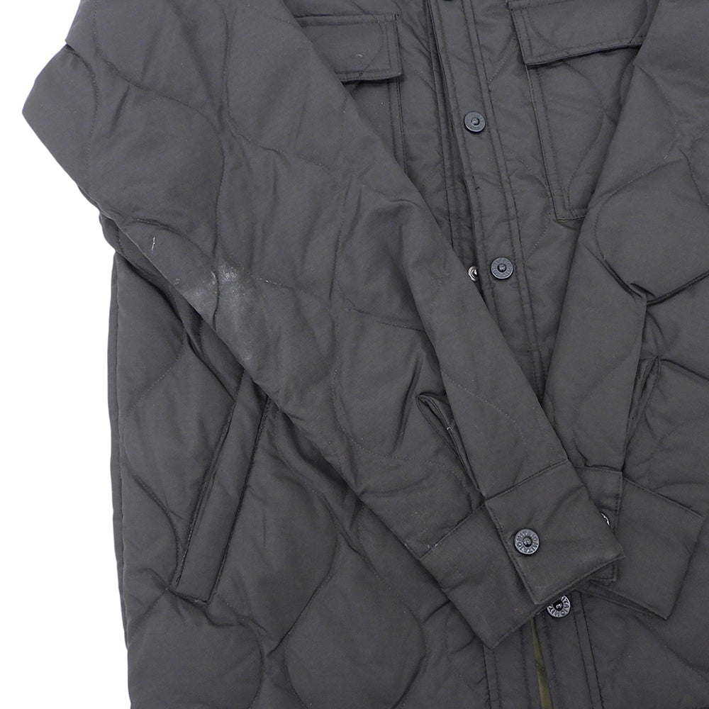 TAION タイオン 美品 ミリタリー CPOシャツジャケット ダウン ジャケット メンズ ブラック S TAION-109CPOSHML-1 ジャケット