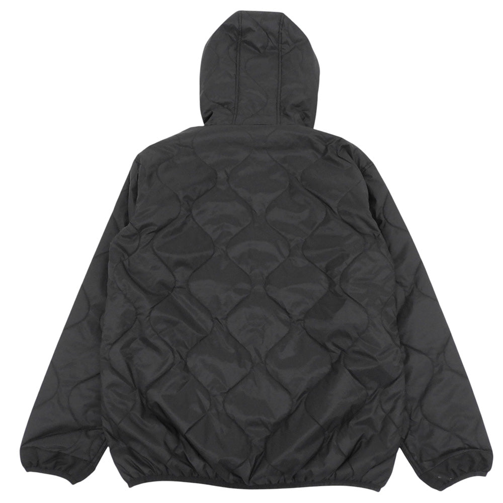 ALPHA INDUSTRIES アルファインダストリーズ キルトフードジャケット メンズ ブラック M ジャケット ジャケット