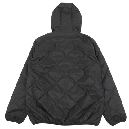 ALPHA INDUSTRIES アルファインダストリーズ キルトフードジャケット メンズ ブラック M ジャケット ジャケット