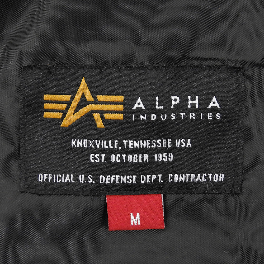 ALPHA INDUSTRIES アルファインダストリーズ キルトフードジャケット メンズ ブラック M ジャケット ジャケット