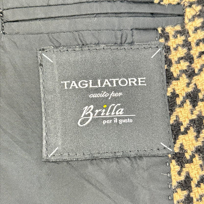 TAGLIATORE タリアトーレ 1SBM22K ×ブリッラペルリルグスト ハウンドトゥース シングルジャケット ジャケット