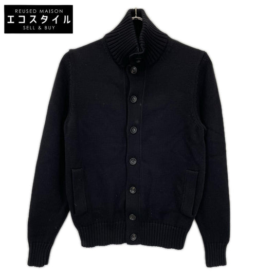 ZANONE ザノーネ CHIOTO ブラック ウール スタンドカラーニットジャケット ジャケット