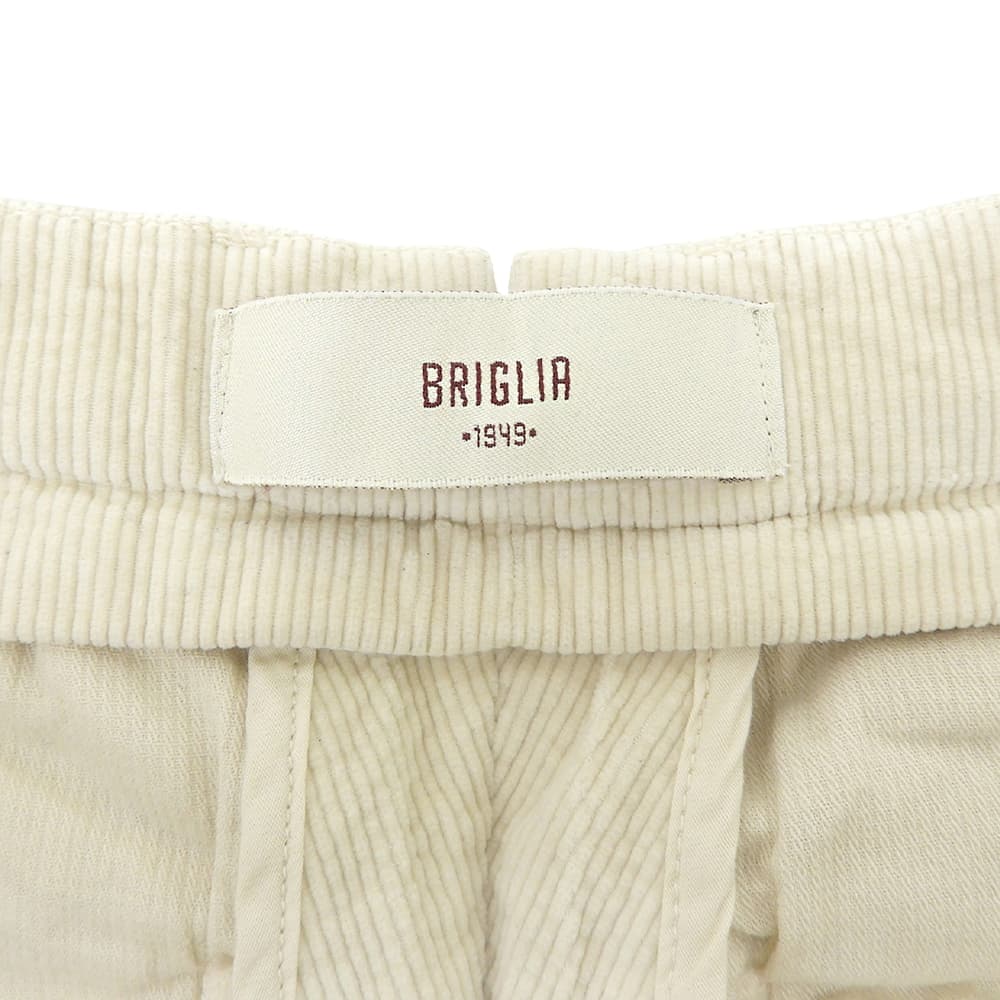 BRIGLIA 1949 ブリリア1949 コーデュロイ トラウザーパンツ ボトムス メンズ アイボリー 42 BG21B 424074 ボトムス