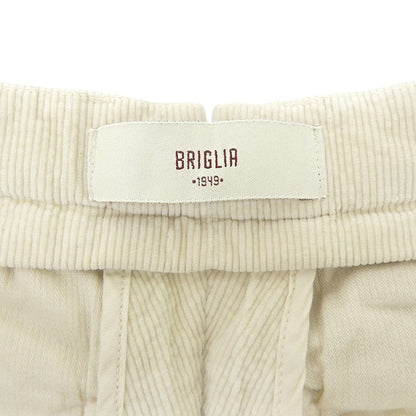 BRIGLIA 1949 ブリリア1949 コーデュロイ トラウザーパンツ ボトムス メンズ アイボリー 42 BG21B 424074 ボトムス