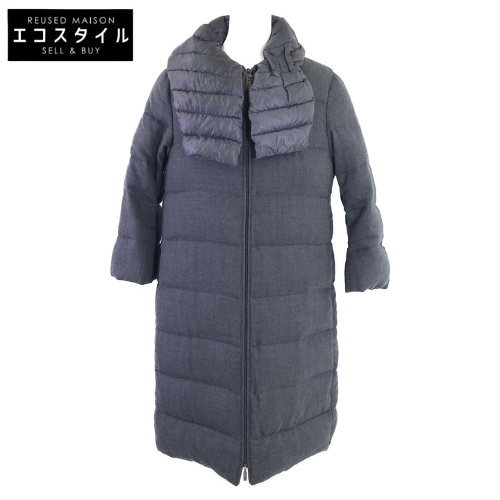 MONCLER モンクレール CHANVRE ダウンライナー付 ノーカラーダウン コート