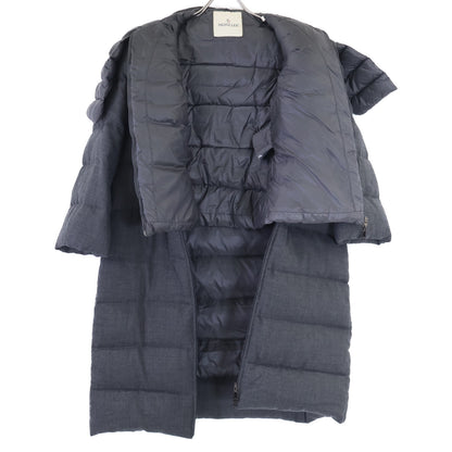 MONCLER モンクレール CHANVRE ダウンライナー付 ノーカラーダウン コート