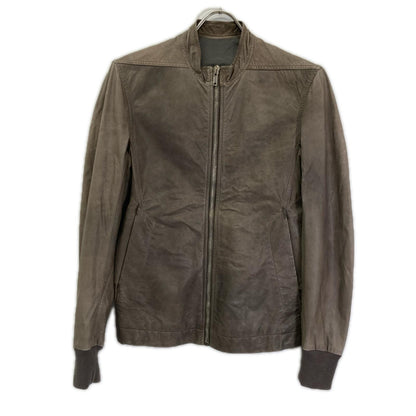 Rick Owens リックオウエンス 12SS RU3763 インターシャレザーブルゾン/シングルライダース ジャケット
