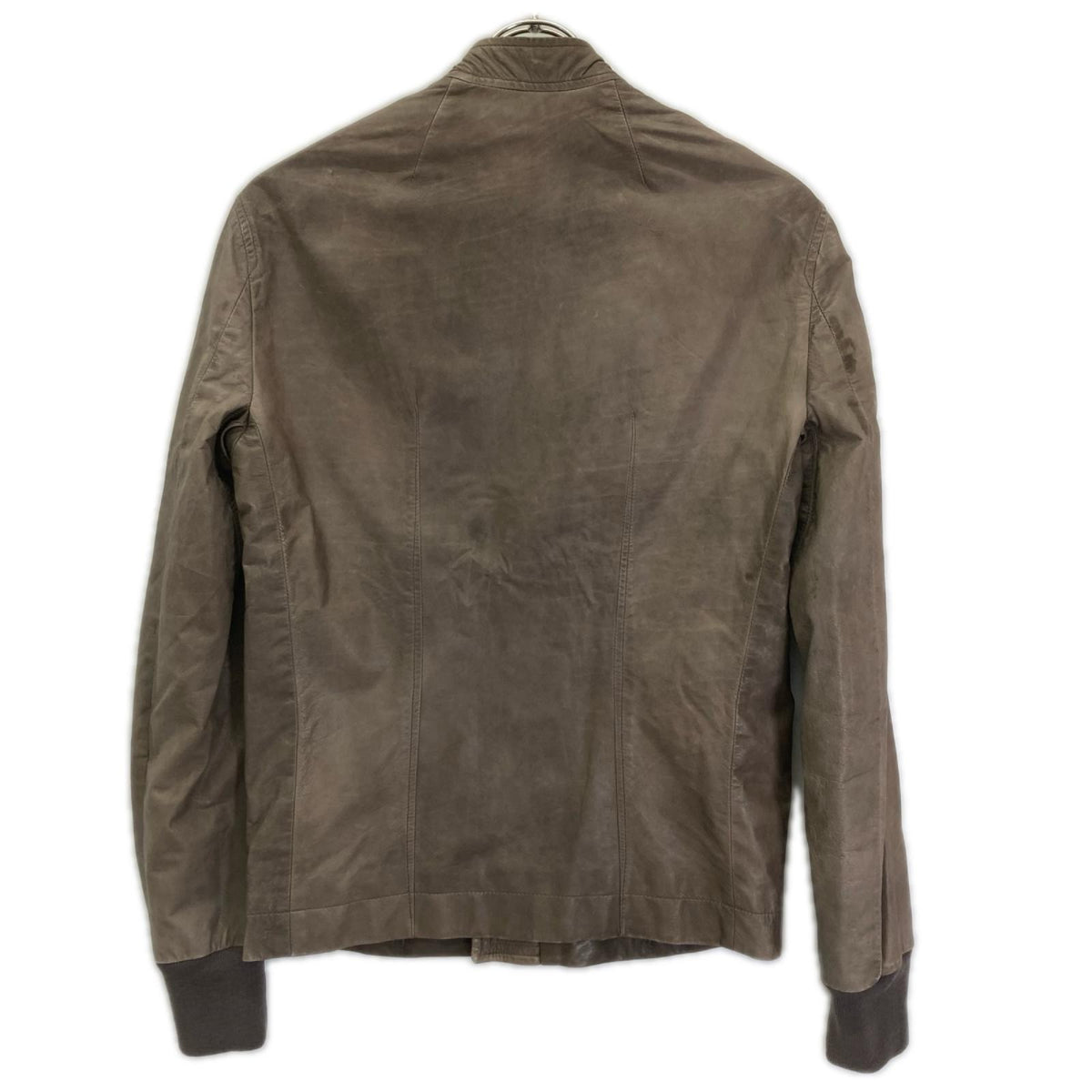 Rick Owens リックオウエンス 12SS RU3763 インターシャレザーブルゾン/シングルライダース ジャケット