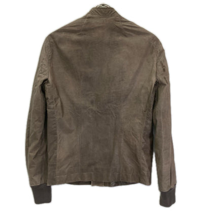 Rick Owens リックオウエンス 12SS RU3763 インターシャレザーブルゾン/シングルライダース ジャケット