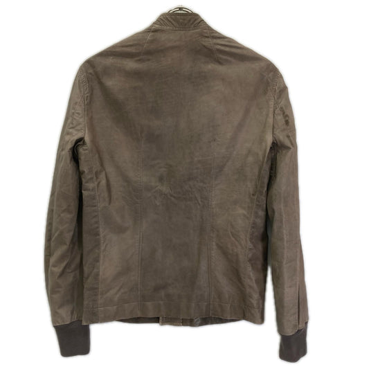 Rick Owens リックオウエンス 12SS RU3763 インターシャレザーブルゾン/シングルライダース ジャケット
