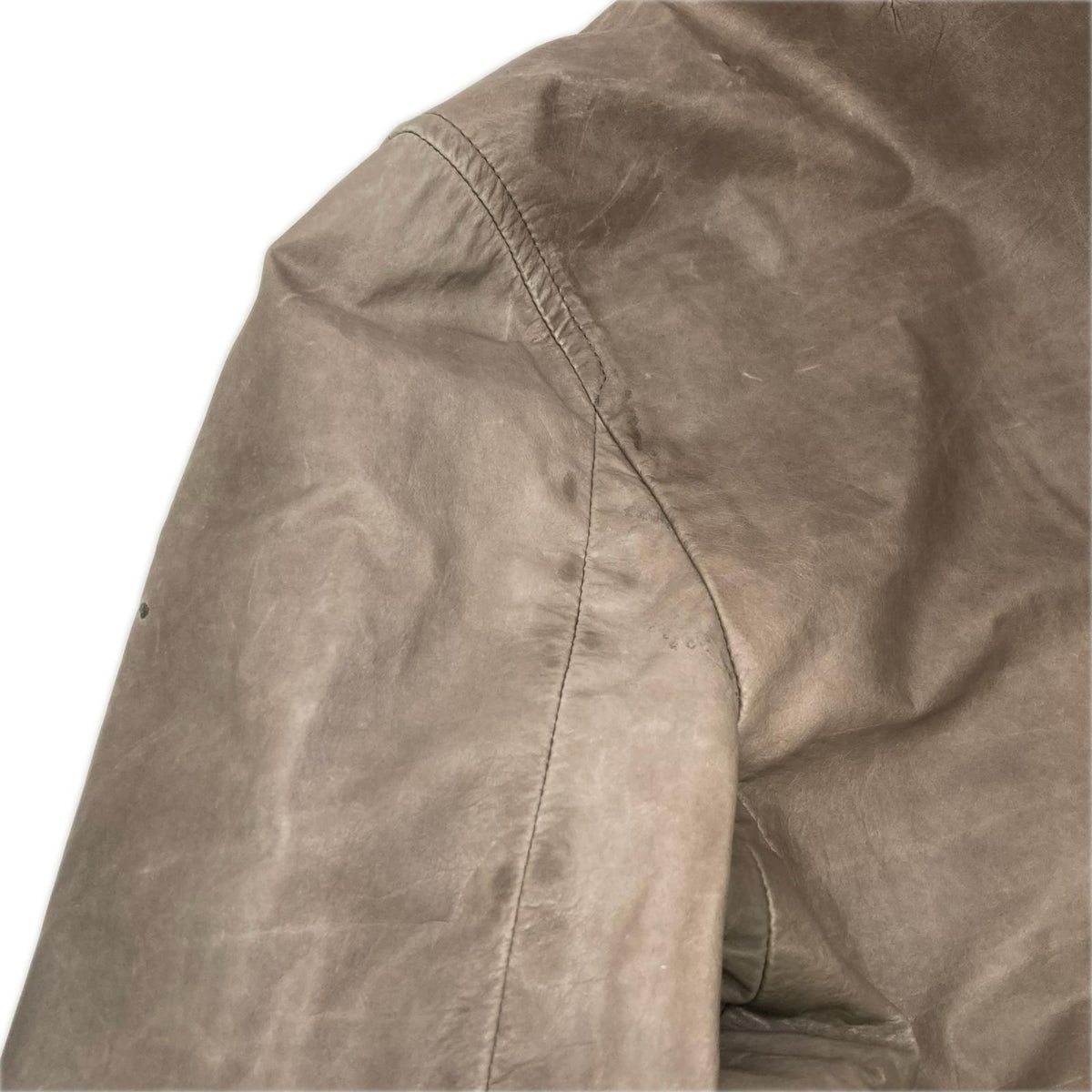 Rick Owens リックオウエンス 12SS RU3763 インターシャレザーブルゾン/シングルライダース ジャケット