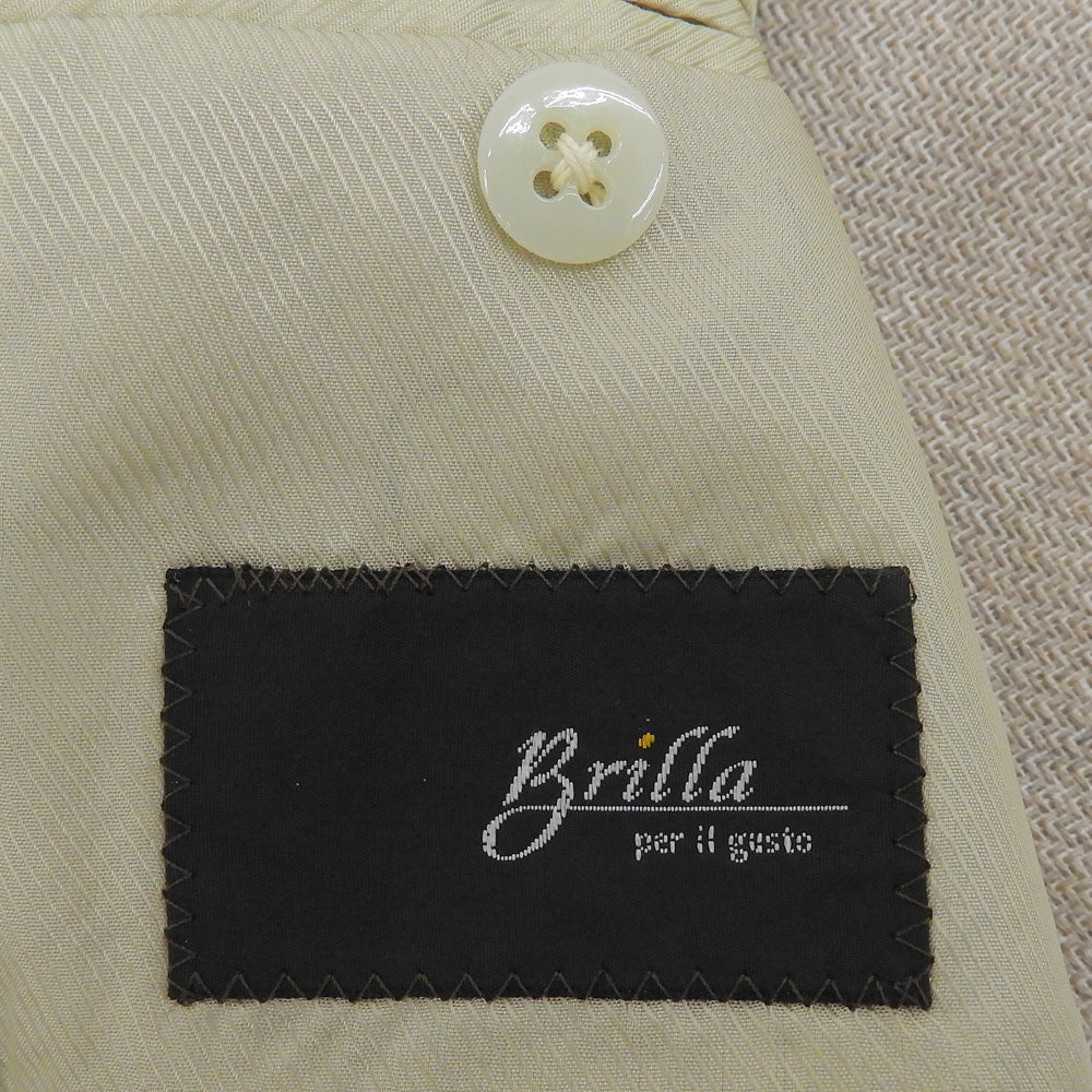 Brilla per il gusto ブリッラ ペル イル グスト FERLA ミックス ソリッド ジャケット メンズ ベージュ 42 24-16-1646-015 ジャケット
