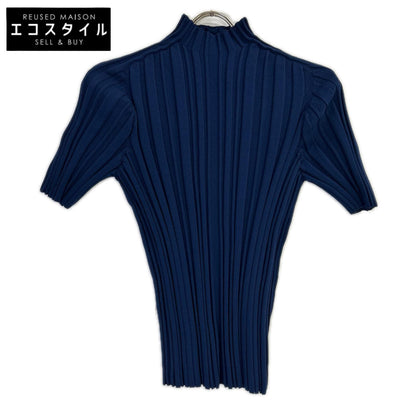 PLEATS PLEASE プリーツプリーズ 26年製 PP61KK811 ネイビー リブニット トップス
