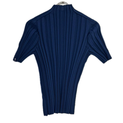 PLEATS PLEASE プリーツプリーズ 26年製 PP61KK811 ネイビー リブニット トップス