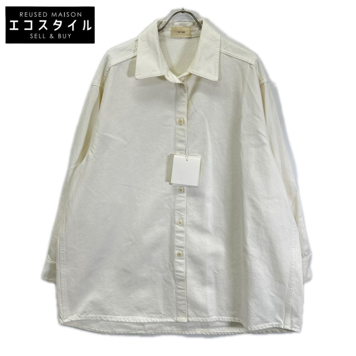 THE ROW ザ ロウ 5947 W1493 FRANNIE SHIRT フランニーシャツ ホワイト トップス