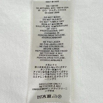 THE ROW ザ ロウ 5947 W1493 FRANNIE SHIRT フランニーシャツ ホワイト トップス