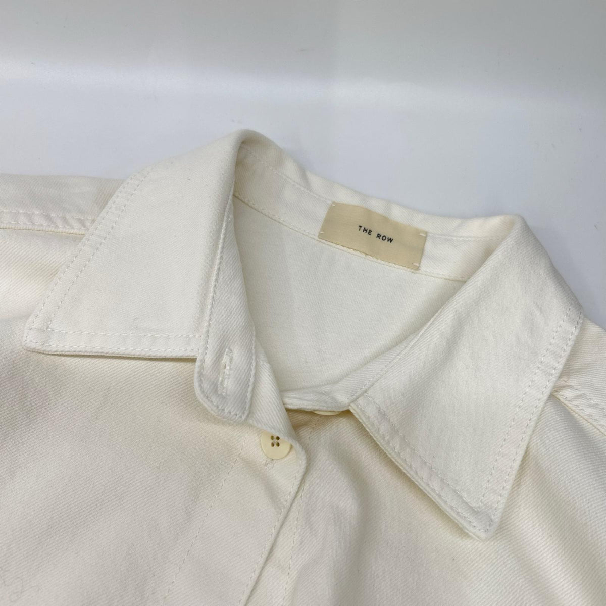 THE ROW ザ ロウ 5947 W1493 FRANNIE SHIRT フランニーシャツ ホワイト トップス