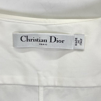 Christian Dior クリスチャンディオール 7A21504B1356 ホワイト ワッペン ノースリーブ シャツ トップス