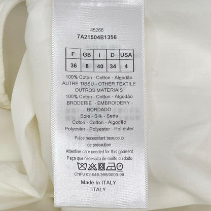Christian Dior クリスチャンディオール 7A21504B1356 ホワイト ワッペン ノースリーブ シャツ トップス