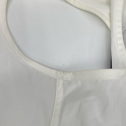 Christian Dior クリスチャンディオール 7A21504B1356 ホワイト ワッペン ノースリーブ シャツ トップス