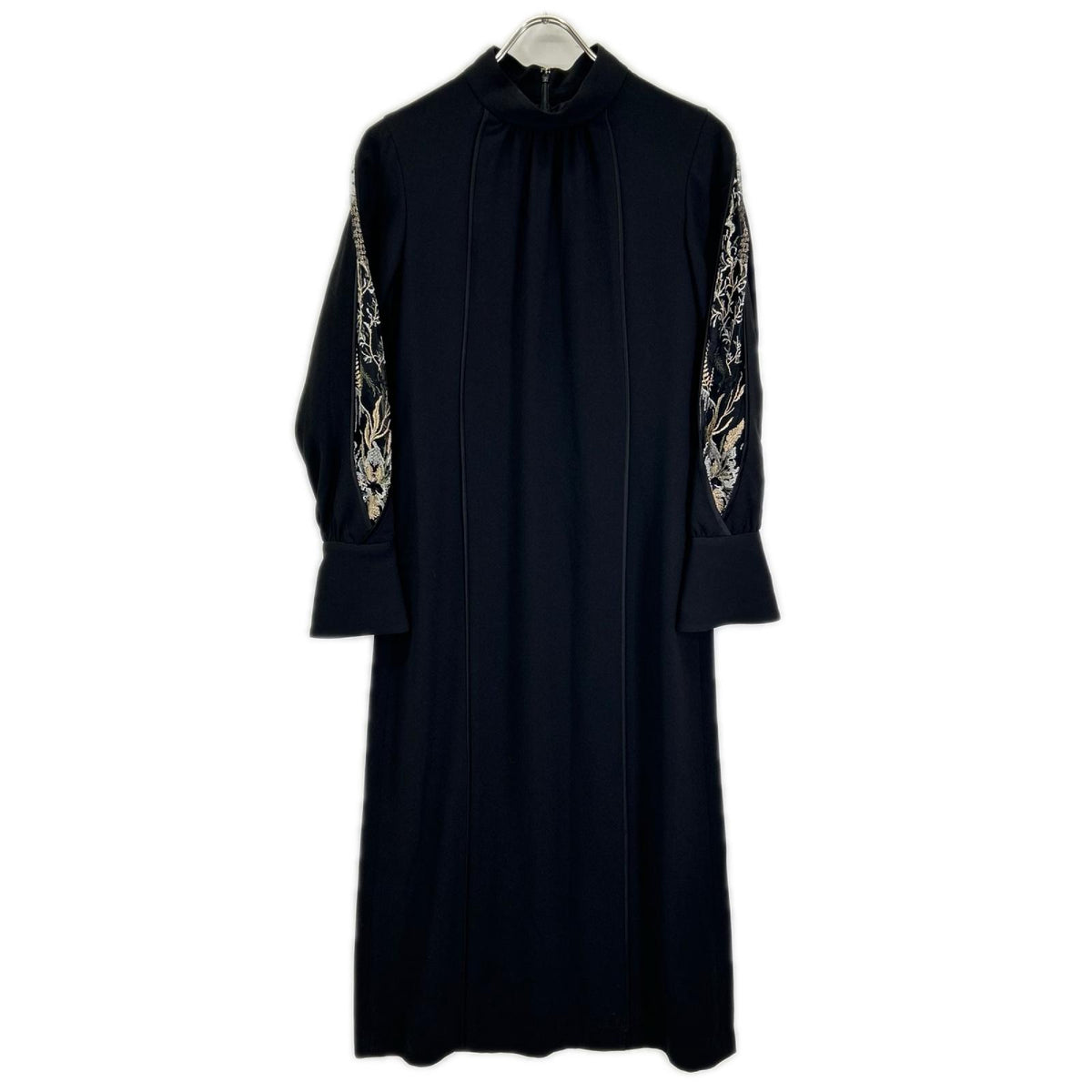 MURRAL ミューラル 253-1102 Petal sleeve lace dress ブラック レースドレス ワンピース