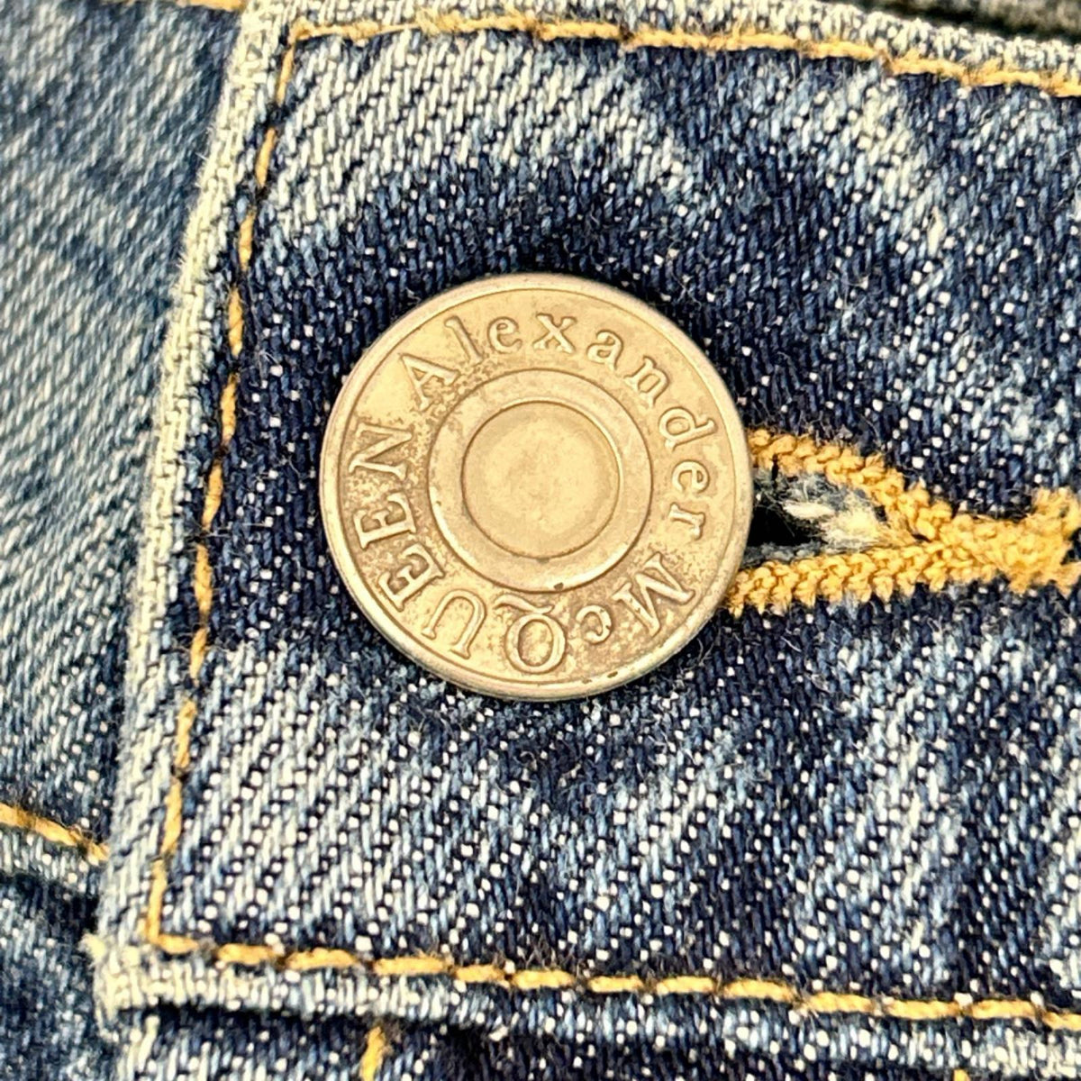ALEXANDER McQUEEN アレキサンダーマックイーン 683031 ORGANIC JAPANES ロゴデザイン デニム ボトムス