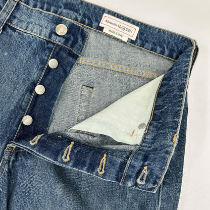ALEXANDER McQUEEN アレキサンダーマックイーン 683031 ORGANIC JAPANES ロゴデザイン デニム ボトムス
