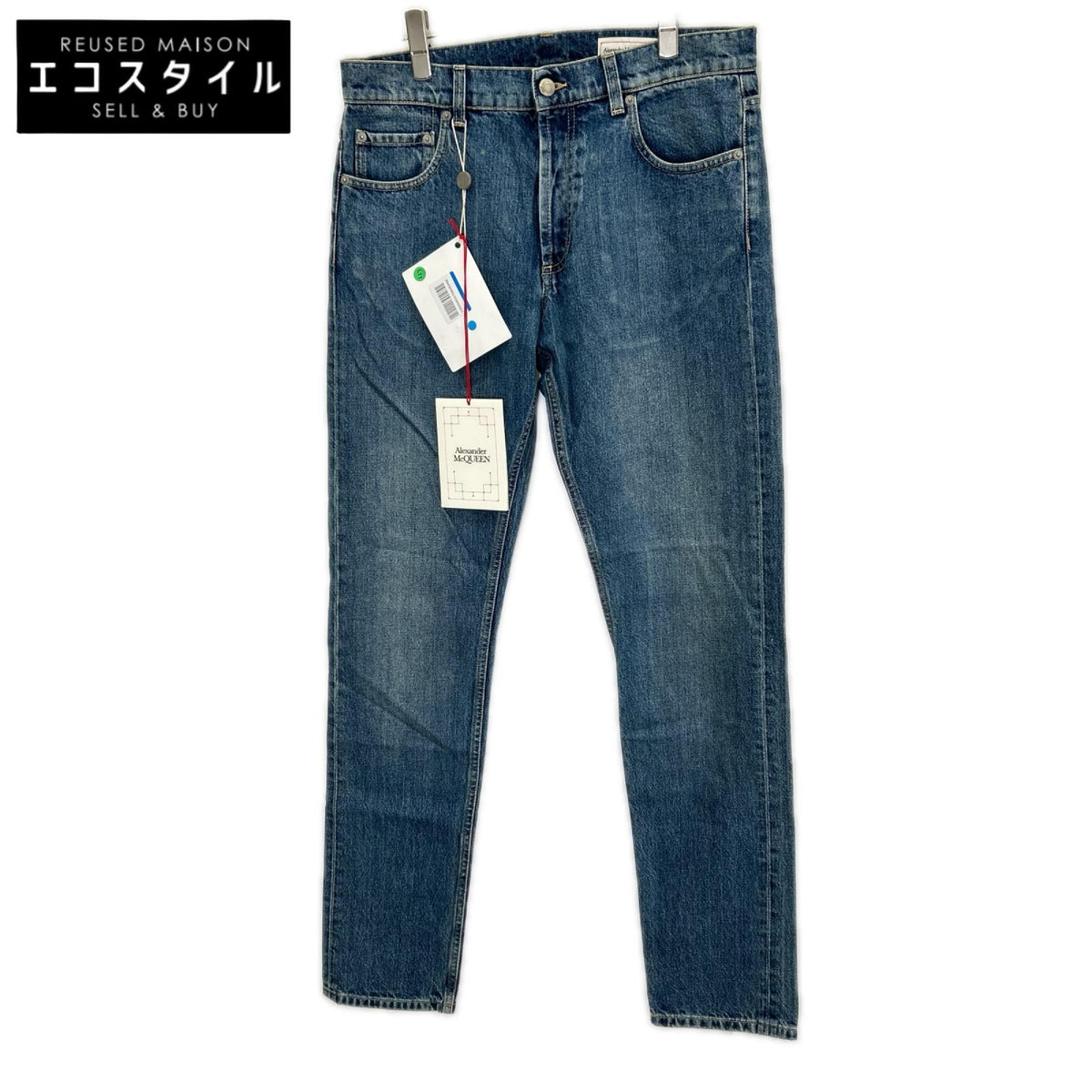 ALEXANDER McQUEEN アレキサンダーマックイーン 683031 ORGANIC JAPANES ロゴデザイン デニム ボトムス