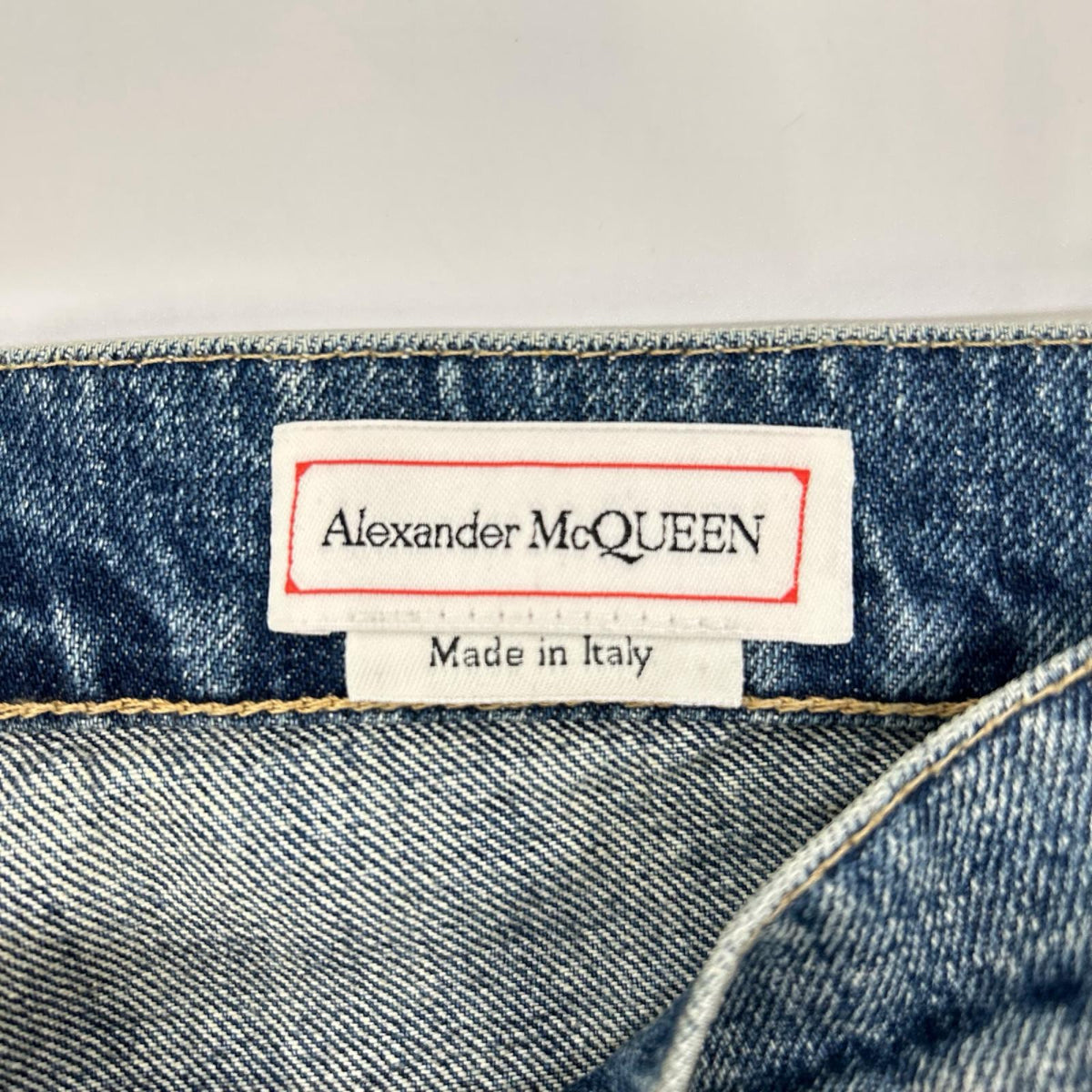 ALEXANDER McQUEEN アレキサンダーマックイーン 683031 ORGANIC JAPANES ロゴデザイン デニム ボトムス