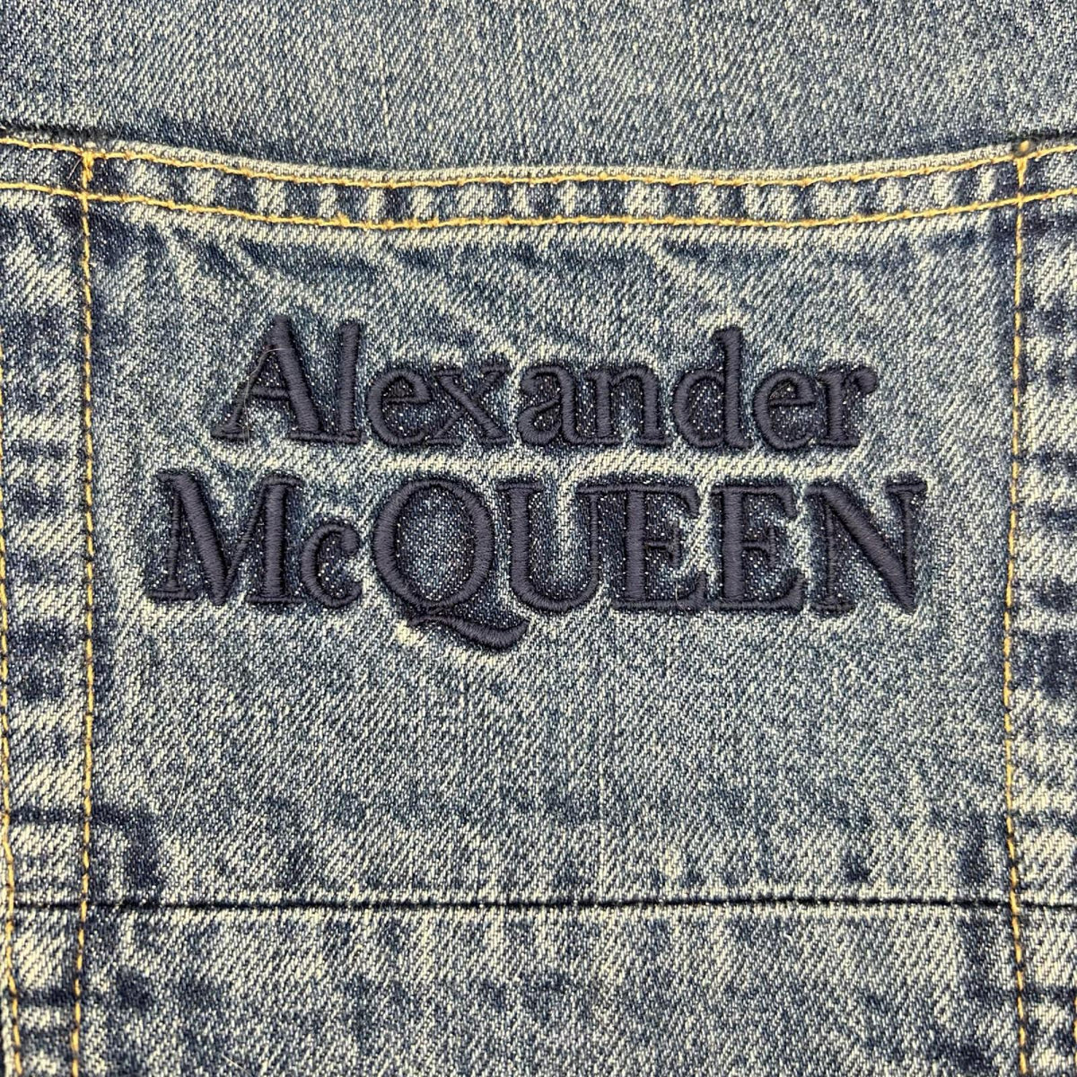 ALEXANDER McQUEEN アレキサンダーマックイーン 683031 ORGANIC JAPANES ロゴデザイン デニム ボトムス