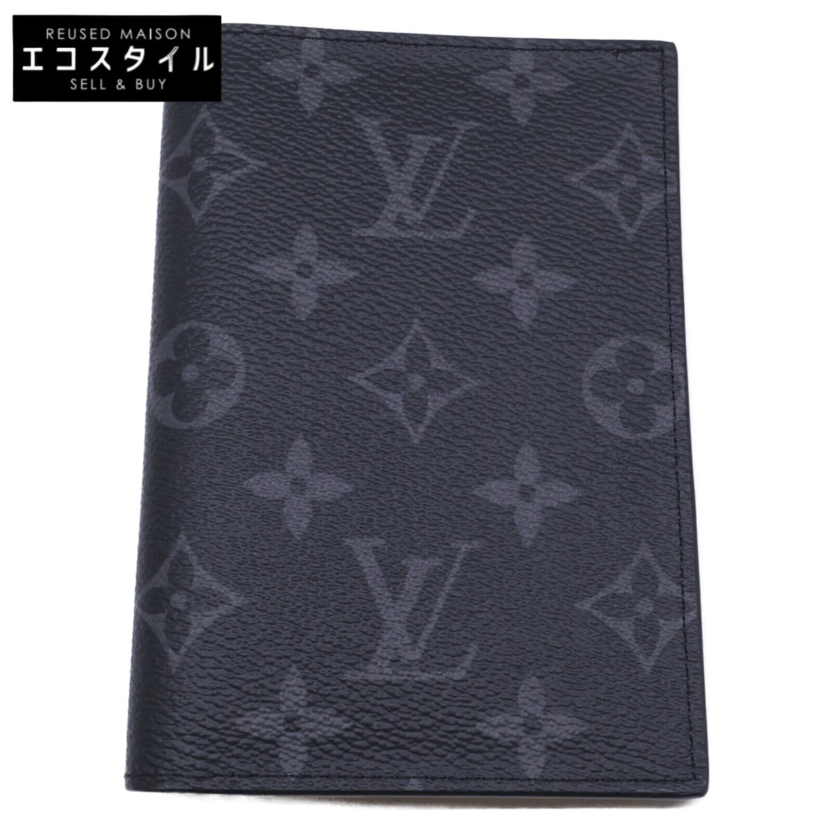 LOUIS VUITTON ルイヴィトン 美品 M64501 モノグラムエクリプス クーヴェルテュール パスポール NM パスポートカバー カードケース