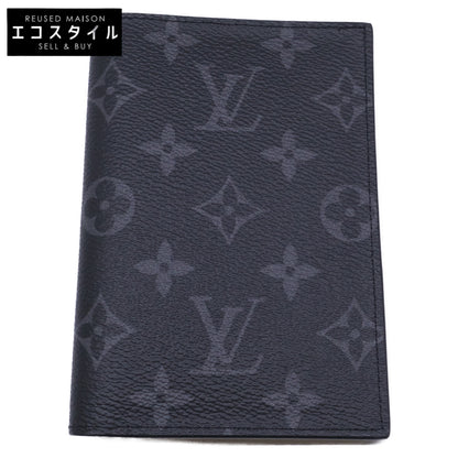 LOUIS VUITTON ルイヴィトン 美品 M64501 モノグラムエクリプス クーヴェルテュール パスポール NM パスポートカバー カードケース