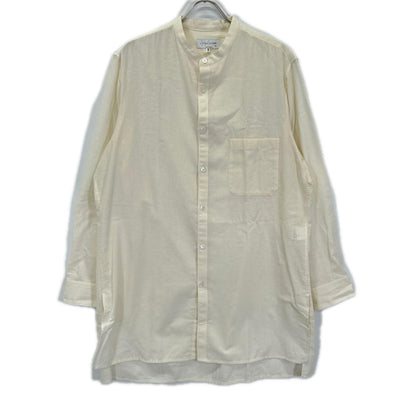 Yohji Yamamoto POUR HOMME ヨウジヤマモトプールオム HZ-B2B-046 生成り バンドカラー シャツ トップス