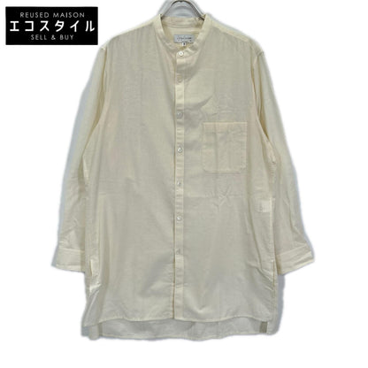 Yohji Yamamoto POUR HOMME ヨウジヤマモトプールオム HZ-B2B-046 生成り バンドカラー シャツ トップス