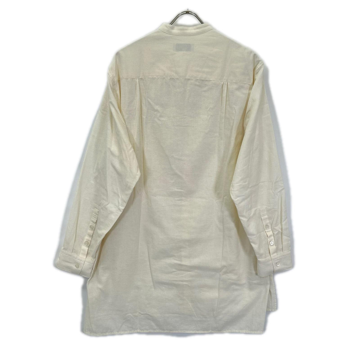 Yohji Yamamoto POUR HOMME ヨウジヤマモトプールオム HZ-B2B-046 生成り バンドカラー シャツ トップス