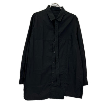 Yohji Yamamoto POUR HOMME ヨウジヤマモトプールオム HZ-B05-001 チェーンステッチ ブロード タブカラー シャツ トップス