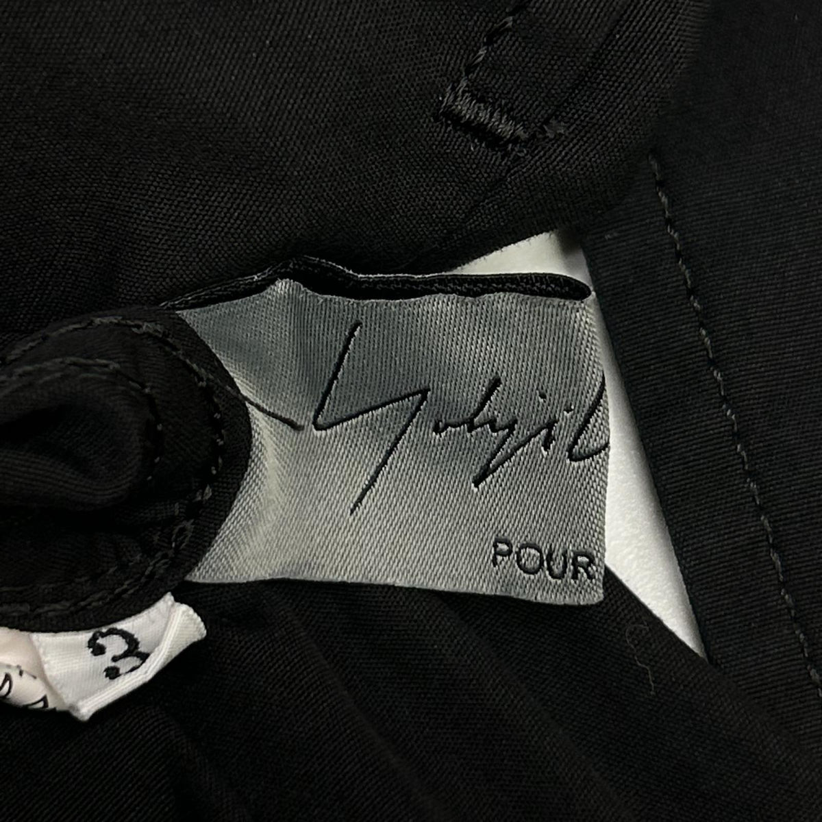 Yohji Yamamoto POUR HOMME ヨウジヤマモトプールオム HZ-B05-001 チェーンステッチ ブロード タブカラー シャツ トップス