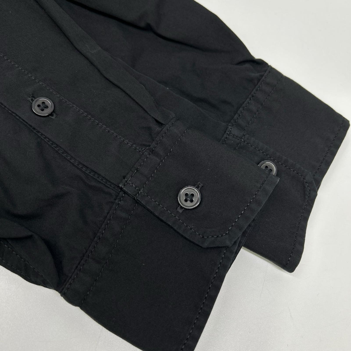 Yohji Yamamoto POUR HOMME ヨウジヤマモトプールオム HZ-B05-001 チェーンステッチ ブロード タブカラー シャツ トップス