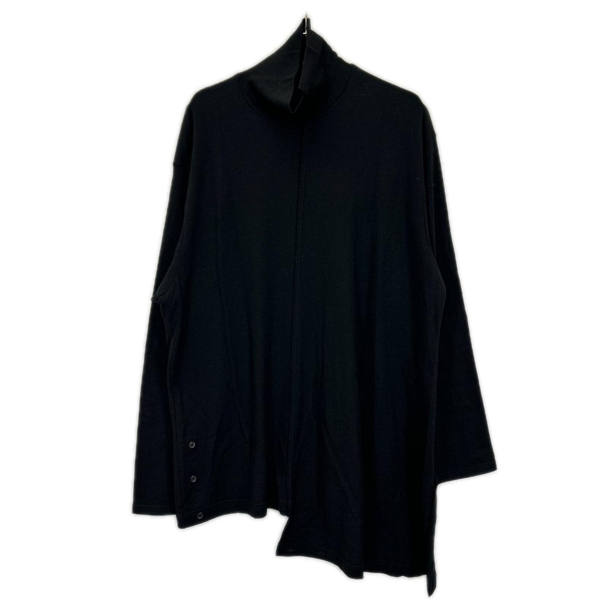 REGULATION Yohji Yamamoto レギュレーション ヨウジヤマモト 48/2MIDDLE WASHABLE DIAGONAL ハイネックニット トップス