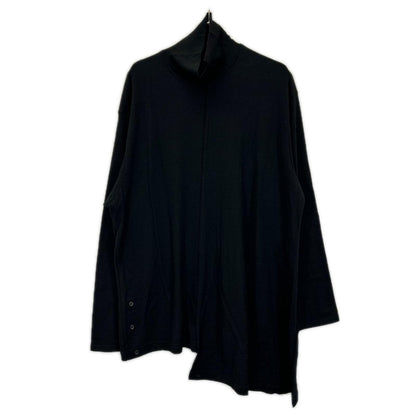 REGULATION Yohji Yamamoto レギュレーション ヨウジヤマモト 48/2MIDDLE WASHABLE DIAGONAL ハイネックニット トップス